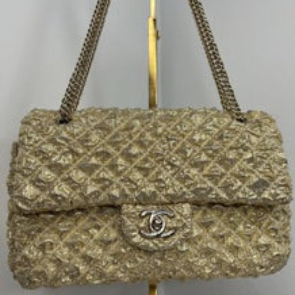 Limited Edition Circa 2008 Cruise Gold Lame 2.55 Dbl